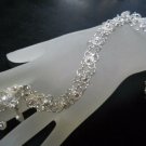 Vintage Beautiful Silver Floral Slave Bracelet Adj Ring