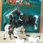 Horse Set for Kids  3 pc Set Toy Horses  Ast Color Black, White Brown