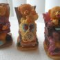 Vintage Sitco Care Bears Set Figurines Set of 3 Figures