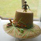Decorative Straw Hat Handmade Party Seasonal Dress Up