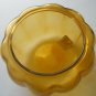 Vtg Anchor Hocking Gold Pumpkin Cookie Jar Bottom Only #95609