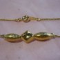 Gold Anklet Beautiful Boutique Fashion 9.75"L GP  #FJW315