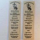 2x Cowboy Ten Commandments Book Marker Page Bible Church