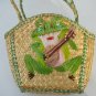 Straw Handbags Frog Bunny Mouse Carrying Bags Hand Made