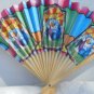He Lives Folding Hand Fan with jesus and Temple Scene Christian #03