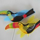 Parrots Birds Colorful Parrot Yard Decoration Wind Spinner Spring Summer Yard Ar