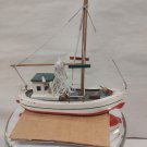 Handmade wooden model Lobster boat, marine vessel decoration 6" Long Unfinished