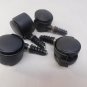 Office Chair Cart Replacement Caster Wheels Set Of 4 Stem Mount Plastic Black