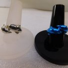 2 Enamel Dolphins Adj Solitary Band Rings 1 ct