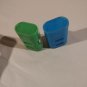 Vintage 2 pc Panda Bear Compact Pencil Sharpener metal blade 2"D #2