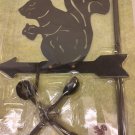 Metal Squirrel Lawn Garden Decor Black Squirrel Stake