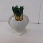 Vintage Tooth Pic Toothpick Holder Floral ( I Love You)
