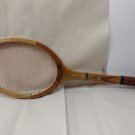 Vintage 1970's Tennis Racket Wilson 7 Ply Constructed Medium Wood Leather Grip