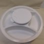 Sterlite Serving Tray with Compartments Handle Perfect for Cheese Peanuts Snacks