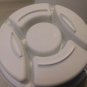 Sterlite Serving Tray with Compartments Handle Perfect for Cheese Peanuts Snacks