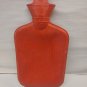 Vintage Red Rubber Hot / Cold Water Bottle Heating Pad w/ Stopper 14 x 7.25 USA