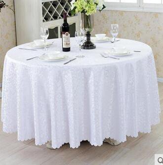 Floral Print Knitted Table Cover 80 x 80cm White