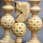 Wooden Chess Set Handmade Ball Series 32 Chess Pcs King 4"