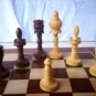 The INDIAN TAJ TYPE Chess Set 32 Handmade Wooden Chess Pcs Only