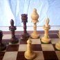 The INDIAN TAJ TYPE Chess Set 32 Handmade Wooden Chess Pcs Only