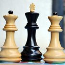 Collectible Zagreb 59 Series Chess Set Ebonised 34 Chess Pcs 2 queens Extra