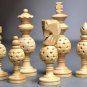 Wooden Classical Chess Set Ball 32 Chess Pieces King 4"Contemporary Chess Series
