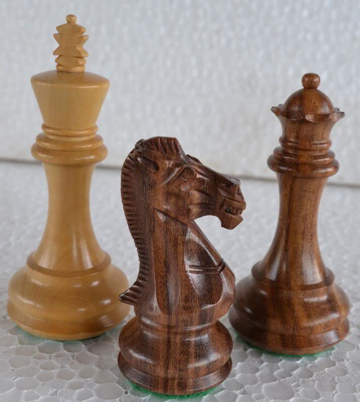 Weighted Chess Set Handicraft Limited Edition Collectible Chess Set King 4" + 4Q