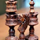 Chess Set 32 Lotus Design Chess Pcs & folding Chess Box 14 X 14 inch Complet Set