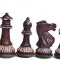 Collectible Exclusive Chess Set Burnt Design King 3" Wooden 32 Chess Pcs