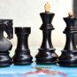 Exclusive Zagreb Chess Set Ebonised 34 Chess Pcs 2 queens Extra Indian Handicraf