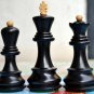 Exclusive Zagreb Chess Set Ebonised 34 Chess Pcs 2 queens Extra Indian Handicraf