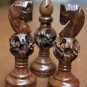 The Dubrovnik Bobby Fischer weighted Chess Set King 3.92 inch 4 Queens 34 Pcs