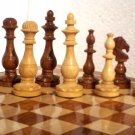 Chess Set Wooden Flower Base Design, 32 Handmade Chess pcs 4 kings