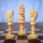 Collectable Chess Set-Handicraft Wooden Lotus Design 32 Chess Pcs Only On SALE