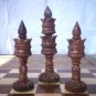 Collectable Chess Set-Handicraft Wooden Lotus Design 32 Chess Pcs Only On SALE