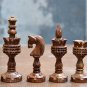 Brand New Chess Set Wooden Lotus Design Handicraft Magic Set 32 Chess Pcs Only