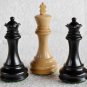 Wooden Chess Set Tournament Weighted Set 2 Queens Extra, King 4" 34 chess pcs