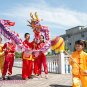Dragon Dance 3.1m 6# 4 kid Purple silk Festival Celebration Christmas Holiday Party Rave Carnival