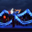 3.1m 4 kid size led blue  CHINESE DRAGON DANC christmas parade decor  Celebration mascot Costume