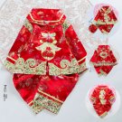 New Year Traditional Chinese Tang Suit Baby Boy Girl Dragon Print Spring Fleece  Hanfu Birthday Gift