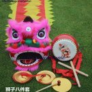 2-5 age Classic Kid Lion Dance Drum gong Festival Funny Fancy Costume 10inch Cartoon Props Play