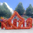 Red golden 18m Length size 4# fabric 10 players Chinese DRAGON DANCE mascot Costume Red golden 18m Length size 4# fabric 10 players Chinese DRAGON DANCE mascot Costume