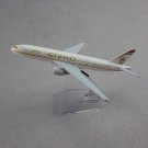 Free Shipping 16cm Metal Plane Model Air Etihad Airlines Boeing 777 B777 Airways Airplane Model