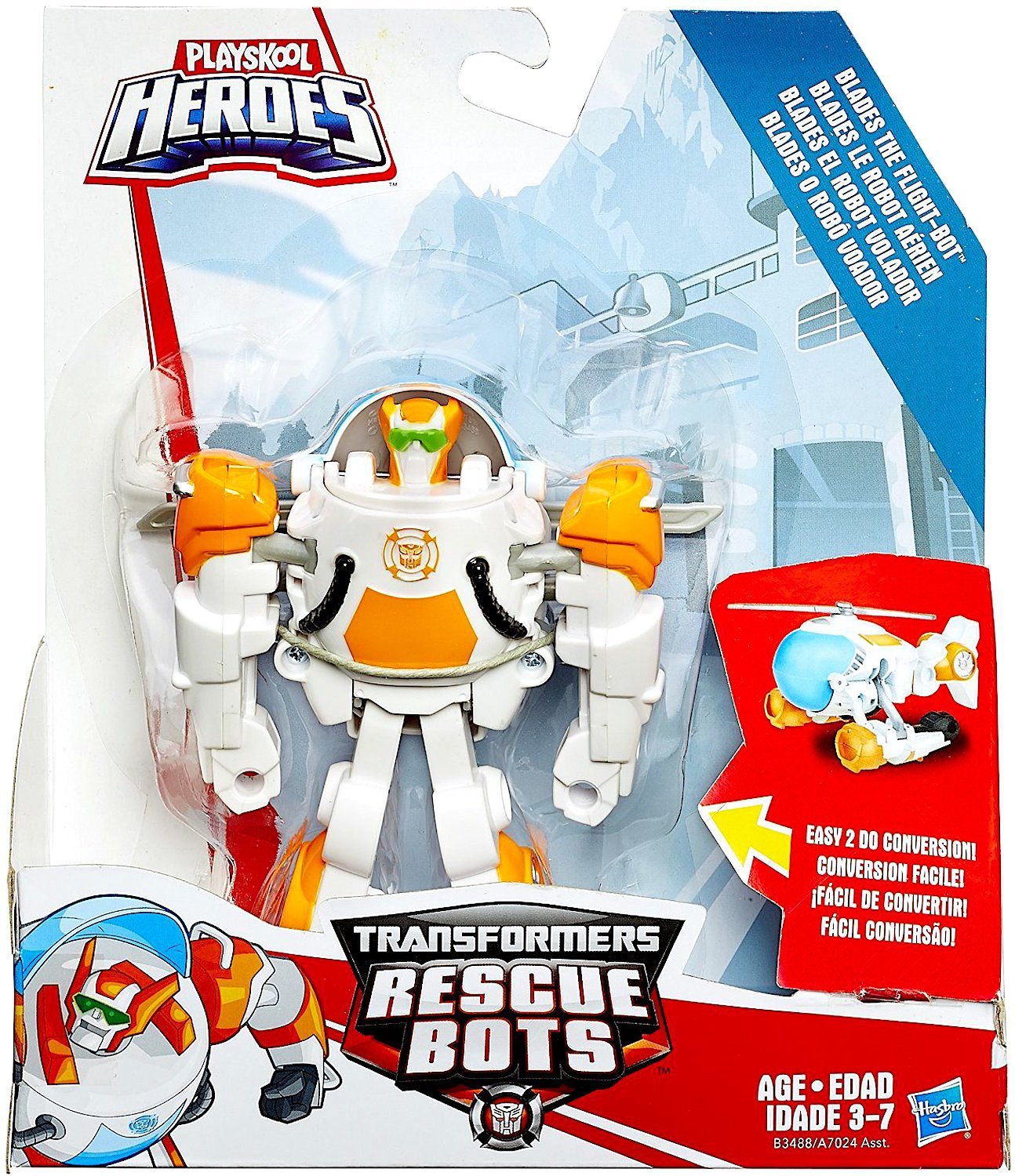 Playskool Heroes Transformers Rescue Bots Blades the Flight Bot to ...