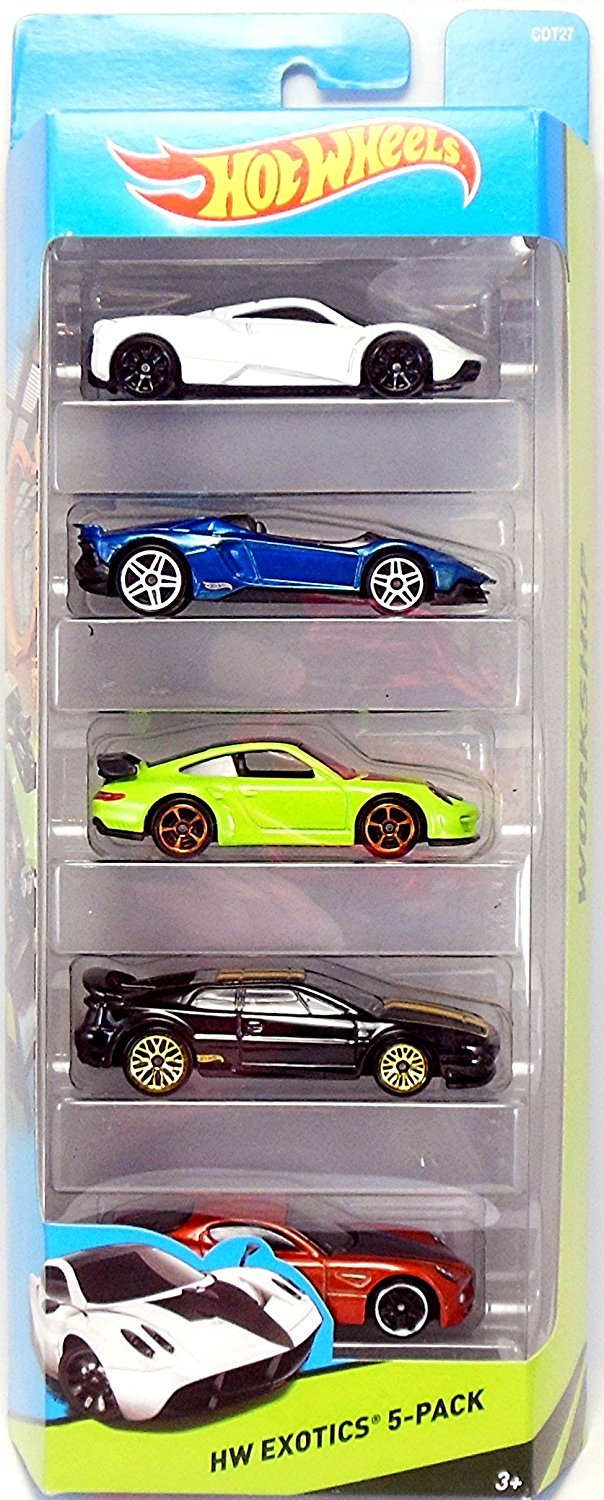 Hot Wheels, 2015 HW Workshop, HW Exotics 5-Pack