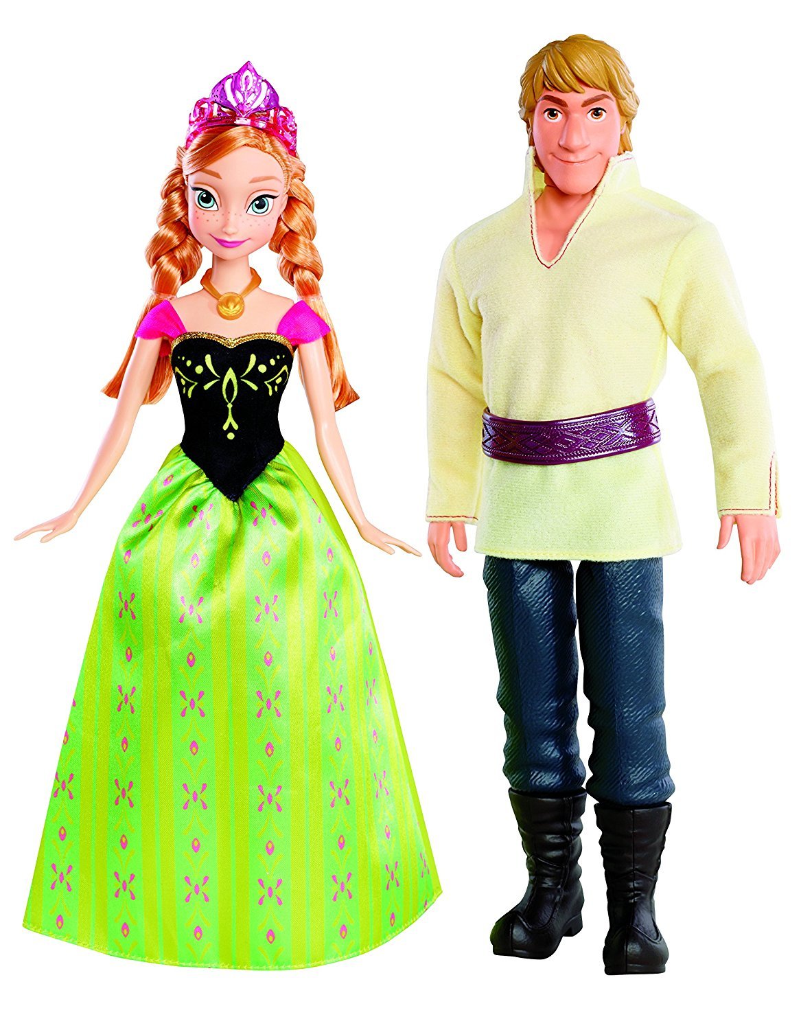 Disney Frozen Anna and Kristoff Doll, 2-Pack