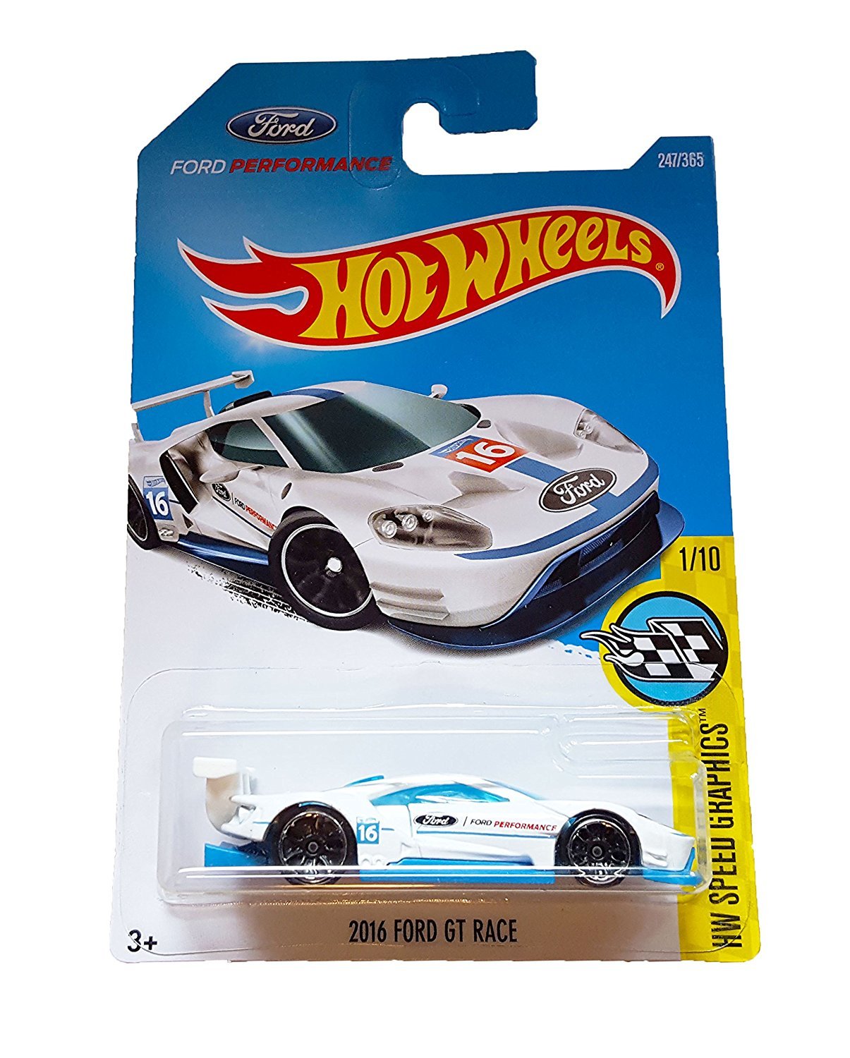 Hot Wheels 2017 HW Speed Graphics Ford Performance 2016 Ford GT Race