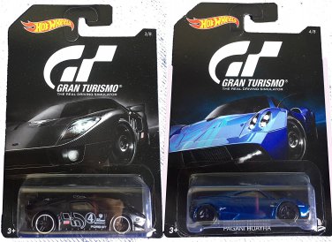 Hot Wheels 2016 Gran Turismo Ford GT LM & Pagani Huayra 2-Car Bundle