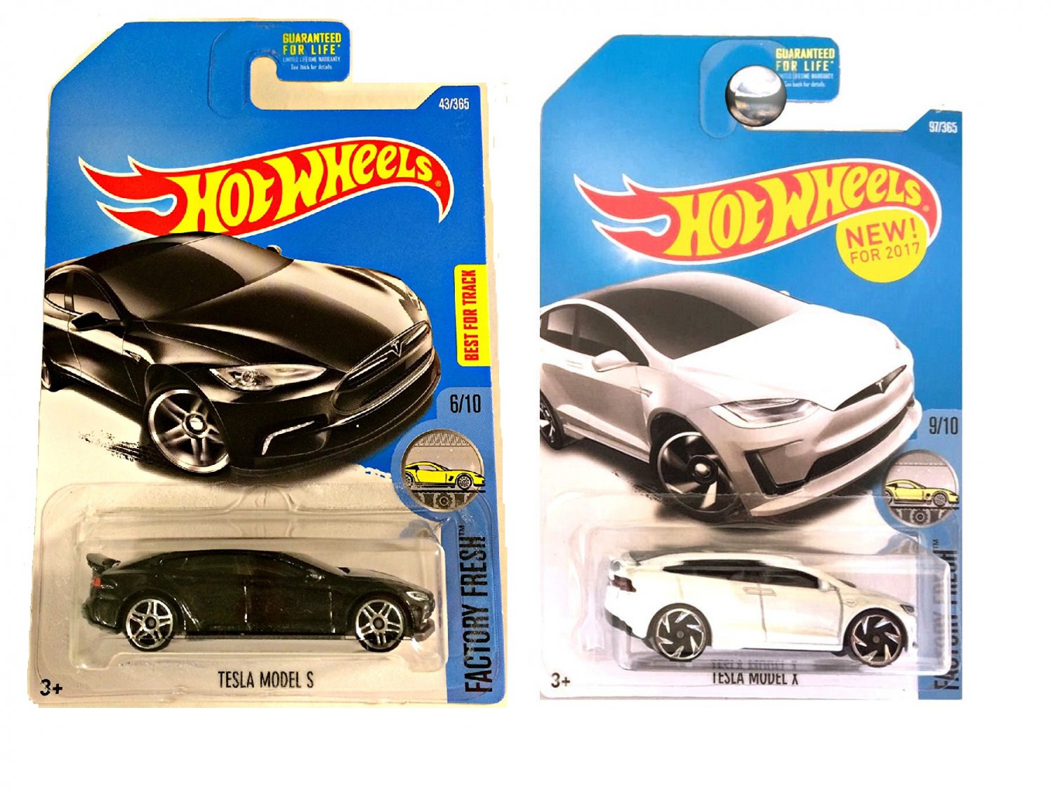 Hot Wheels Factory Fresh Tesla Model S And Tesla Model X Set Of 2