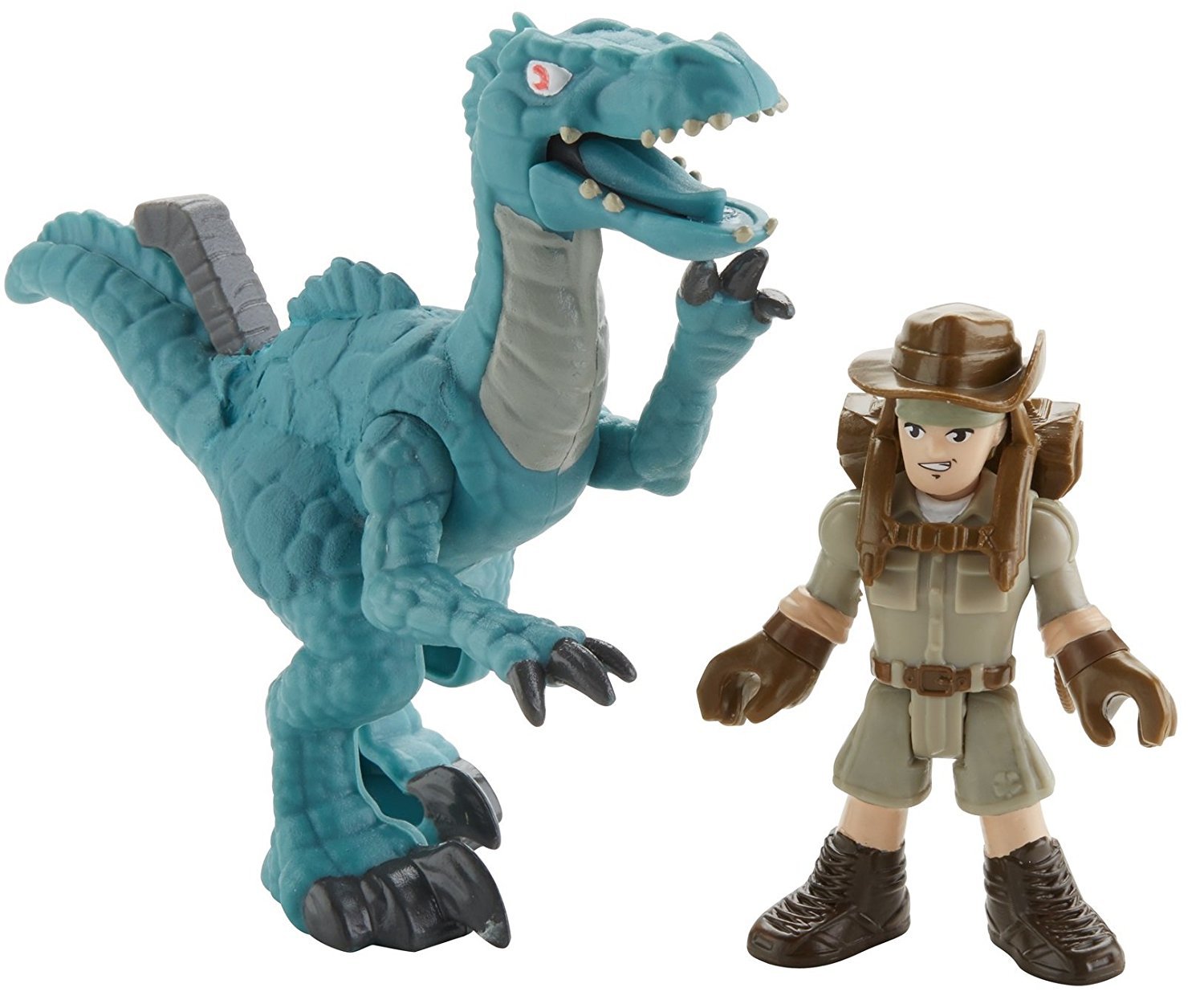 Imaginext Jurassic World Fallen Kingdom, Muldoon & Raptor Action Figures